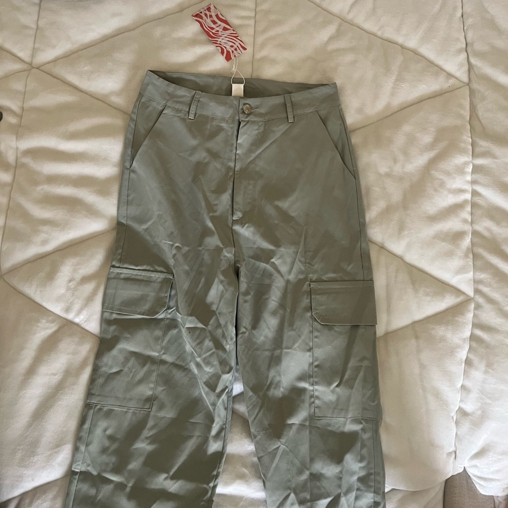 Mint green cargo pants